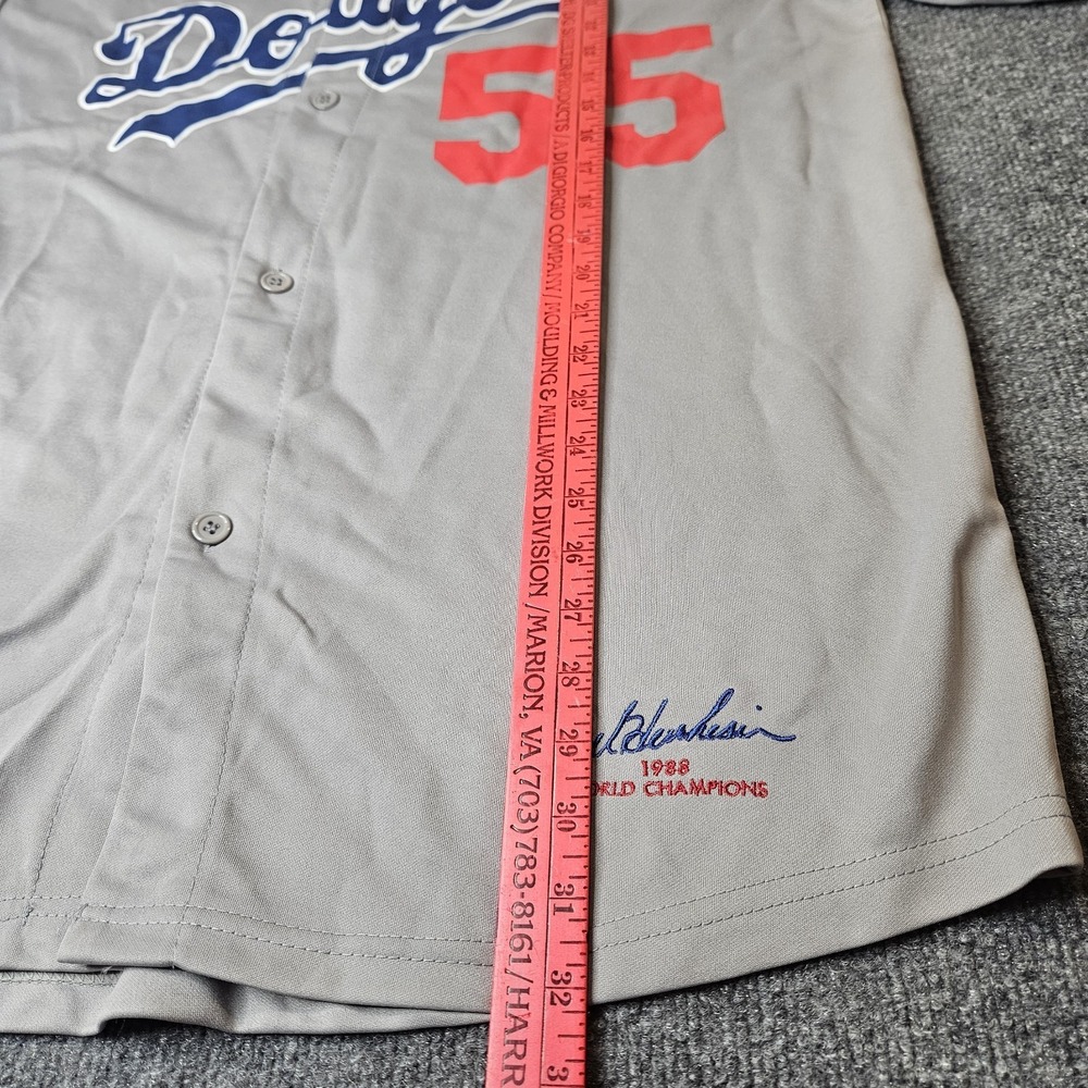 Los Angeles Dodgers Hershiser Jersey SGA Size XL Baseball Embroidered Signature - Picture 6 of 8